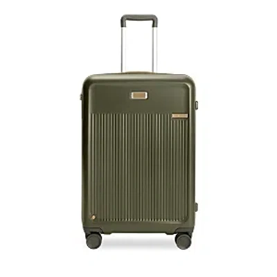 Briggs & Riley Medium Expandable Spinner Suitcase In Green