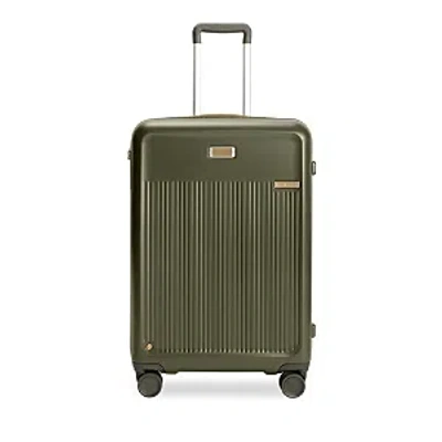 Briggs & Riley Sympatico 3.0 Medium Expandable Spinner Suitcase In Olive