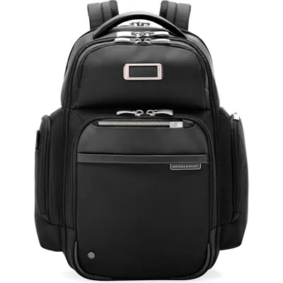 Briggs & Riley Medium Work Cargo Backpack In Black