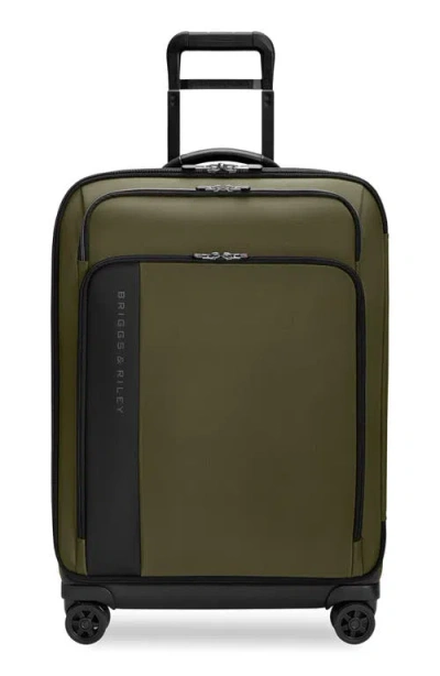Briggs & Riley Medium Zdx 26-inch Expandable Spinner Packing Case In Green