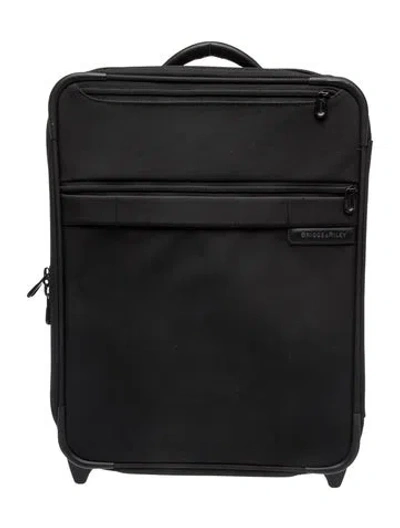Pre-owned Briggs & Riley Men's Polyester Suitcase In Black