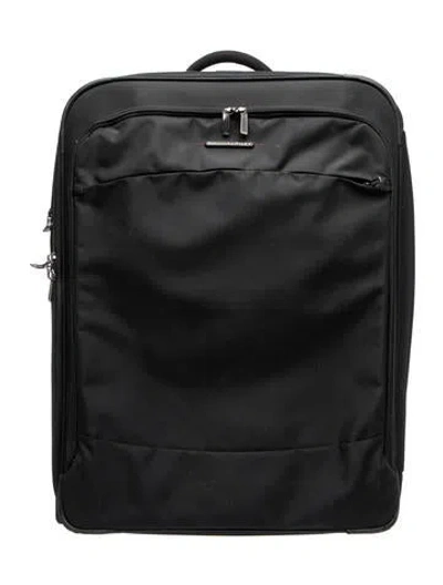 Pre-owned Briggs & Riley Men's Polyurethane Luggage In Black