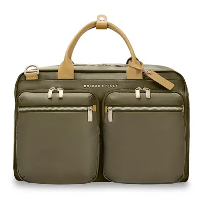 Briggs & Riley Multi-pocket Cabin Bag In Olive