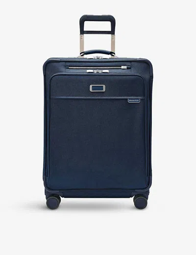 BRIGGS & RILEY NAVY BASELINE SOFT-SHELL 4-WHEEL EXPANDABLE SUITCASE 66CM,55465282