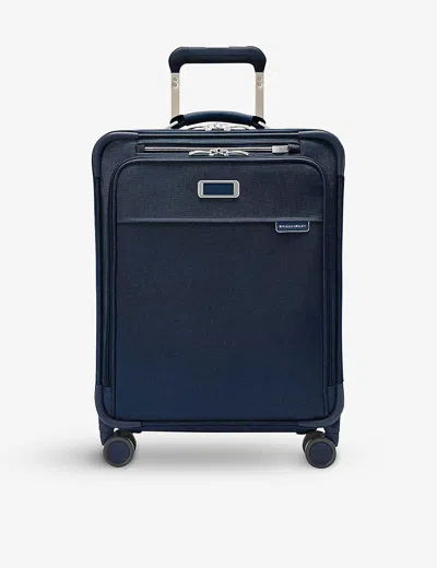 BRIGGS & RILEY NAVY GLOBAL SOFT SHELL 4-WHEEL CABIN SUITCASE 53.3CM,55465206
