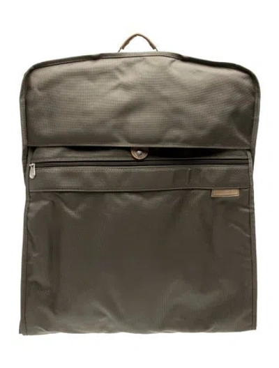 Pre-owned Briggs & Riley Nylon Backpack W/ Tags In Green