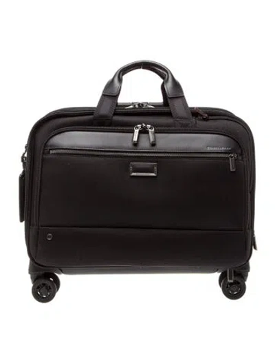 Pre-owned Briggs & Riley Nylon Carry-on Suitcase In Black