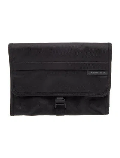 Pre-owned Briggs & Riley Nylon Portfolio In Black