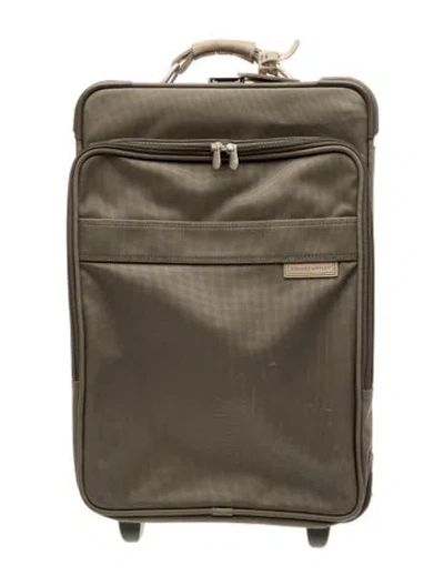 Pre-owned Briggs & Riley Nylon Suitcase In Green