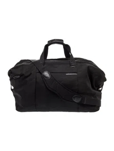 Pre-owned Briggs & Riley Nylon Weekender Bag In Black