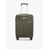 Briggs & Riley Sympatico Global Four-wheel Shell Cabin Suitcase 53.3cm In Olive