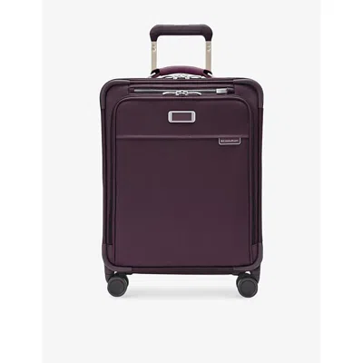 Briggs & Riley Plum Global Expandable Spinner Carry-on Suitcase  55cm In Purple