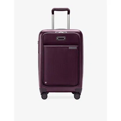 Briggs & Riley Plum Sympatico Expandable Spinner Carry-on Suitcase 56cm In Purple