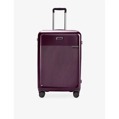 Briggs & Riley Plum Sympatico Medium Expandable Spinner Suitcase In Purple