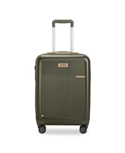 Briggs & Riley Sympatico 3.0 Global Carry-on Expandable Spinner In Olive