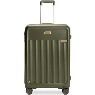 Briggs & Riley Sympatico Medium 27-inch Expandable Spinner Luggage In Olive
