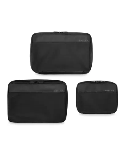 Briggs & Riley Travel Essentials Carry On Packing Cube Set In Black