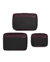 Briggs & Riley Travel Essentials Carry On Packing Cube Set In Plum