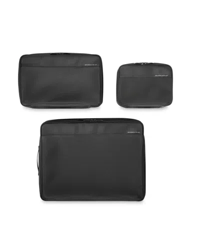 Briggs & Riley Travel Essentials Check-in Packing Cube Set In Black