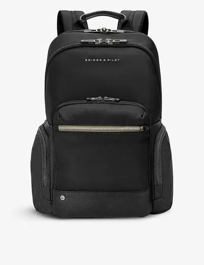 Briggs & Riley Womens Black @work Medium Nylon-blend Backpack
