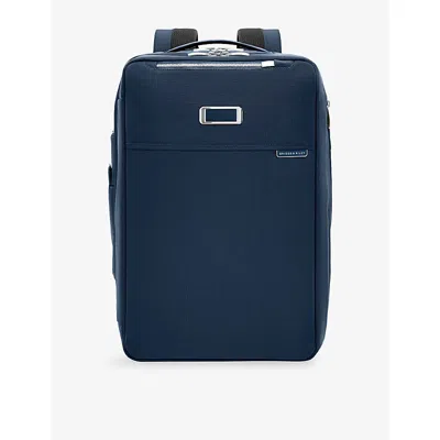 Briggs & Riley Womens Navy Baseline Medium Convertible Backpack In Blue