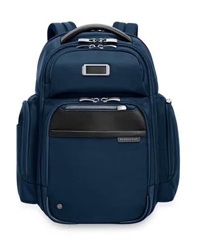 Briggs & Riley Large Cargo Backpack In Navy