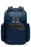 Briggs & Riley Medium Widemouth Backpack In Navy