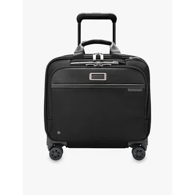 Briggs & Riley Ack @work Medium Woven Spinner Briefcase In Black