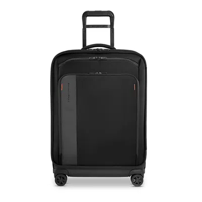 Briggs & Riley Zdx 26 Medium Expandable Spinner Suitcase In Black