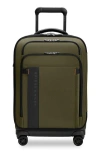 Briggs & Riley Zdx Essential 22-inch Expandable Carry-on Spinner Suitcase In Green