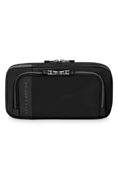 Briggs & Riley Zdx Hanging Toiletry Bag In Black