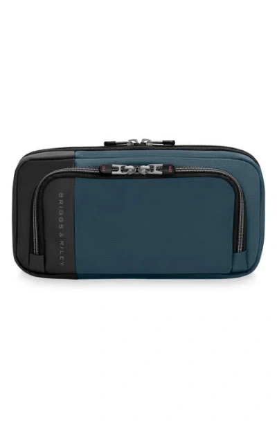 Briggs & Riley Zdx Hanging Toiletry Bag In Blue