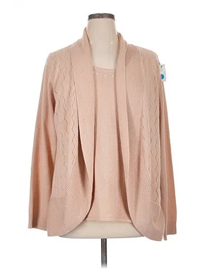 Pre-owned Briggs Cardigan Sweater In Tan