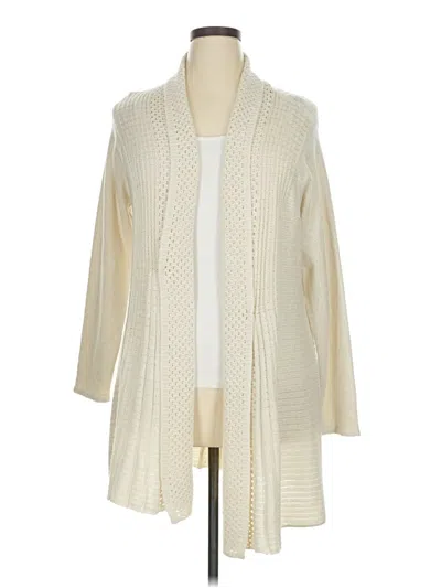 Pre-owned Briggs Cardigan Sweater In White