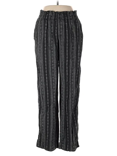 Pre-owned Briggs Linen Pants In Black