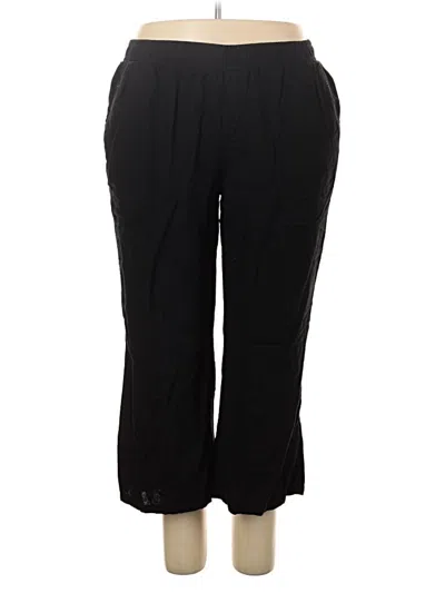 Pre-owned Briggs Linen Pants In Black