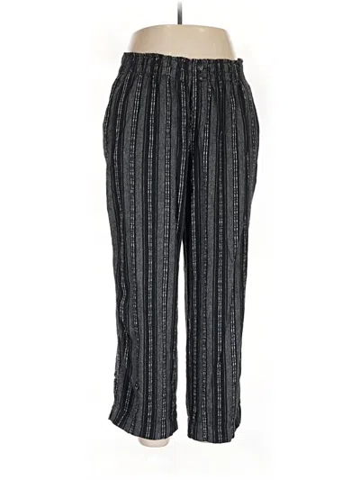 Pre-owned Briggs Linen Pants In Black