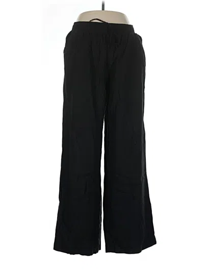 Pre-owned Briggs Linen Pants In Black