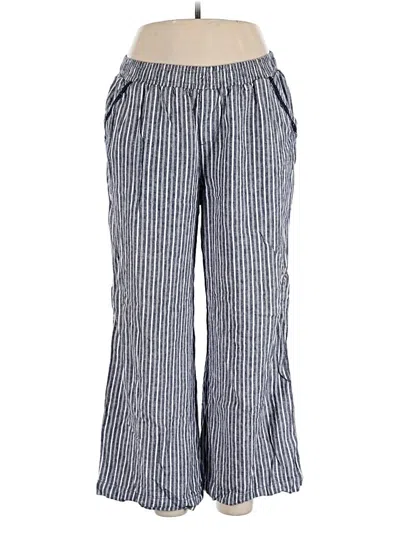Pre-owned Briggs Linen Pants In Blue