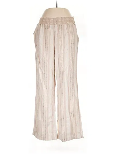 Pre-owned Briggs Linen Pants In Brown