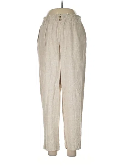 Pre-owned Briggs Linen Pants In Brown
