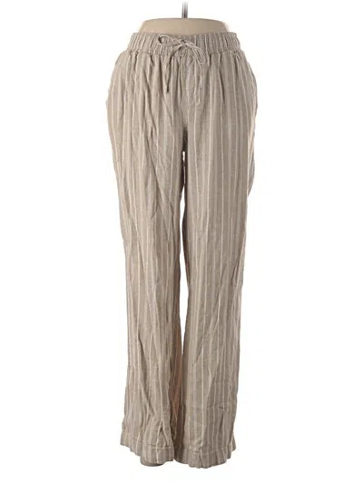 Pre-owned Briggs Linen Pants In Brown