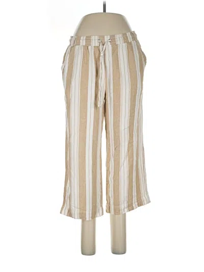 Pre-owned Briggs Linen Pants In Gold