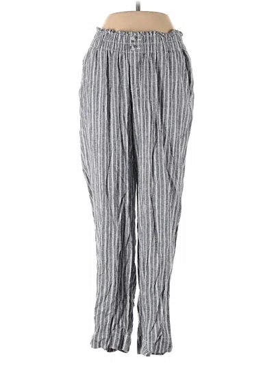 Pre-owned Briggs Linen Pants In Gray