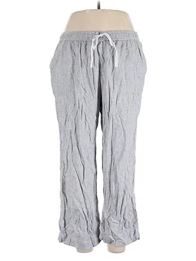 Pre-owned Briggs Linen Pants In Gray