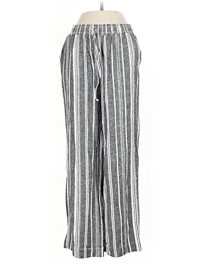 Pre-owned Briggs Linen Pants In Silver