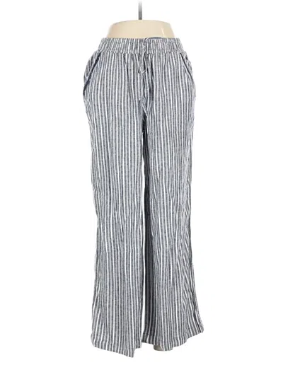 Pre-owned Briggs Linen Pants In Silver