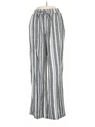 Pre-owned Briggs Linen Pants In Silver