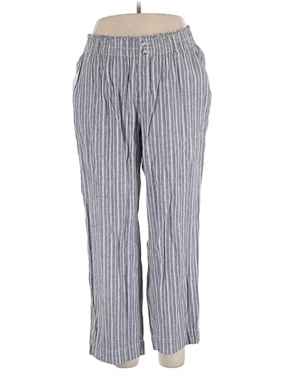 Pre-owned Briggs Linen Pants In Silver