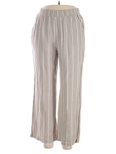 Pre-owned Briggs Linen Pants In Silver